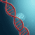Close-up illustration of a DNA strand intertwined with a brain graphic, highlighting genetic links to ADHD on a clean, scientific background with m...